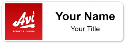 Custom name badges for Avi Resort & Casino