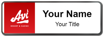 Custom name badges for Avi Resort & Casino