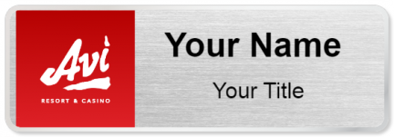 Custom name badges for Avi Resort & Casino