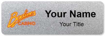 Custom name badges for Bodines Casino