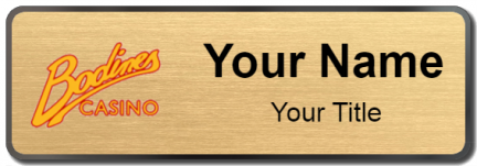 Custom name badges for Bodines Casino