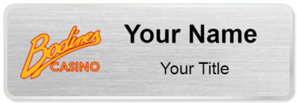 Custom name badges for Bodines Casino