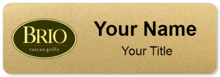 Custom name badges for Brio Tuscan Grille