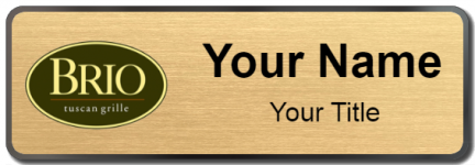 Custom name badges for Brio Tuscan Grille