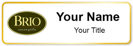Custom name badges for Brio Tuscan Grille