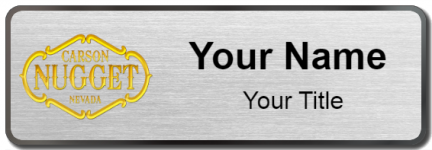 Custom name badges for Carson Nugget
