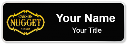 Custom name badges for Carson Nugget