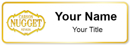Custom name badges for Carson Nugget