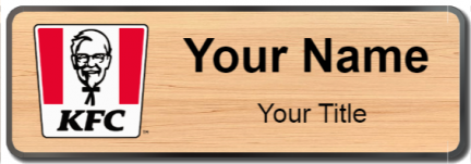 Custom name badges for KFC