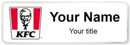 Custom name badges for KFC