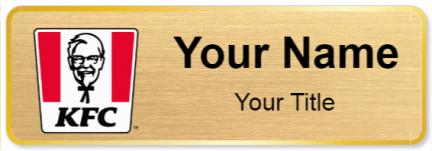 Custom name badges for KFC