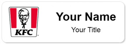 Custom name badges for KFC