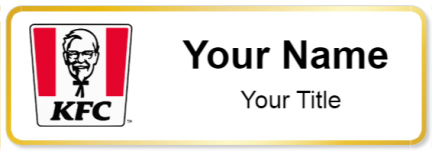 Custom name badges for KFC