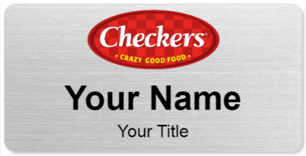 Custom name badges for Checkers