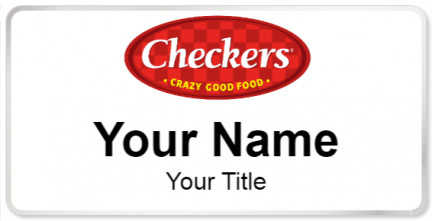 Custom name badges for Checkers