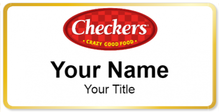 Custom name badges for Checkers