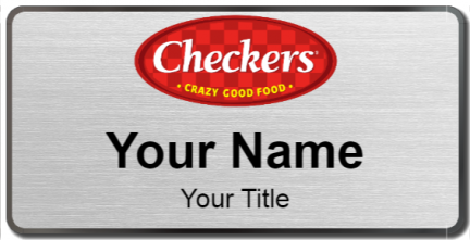 Custom name badges for Checkers