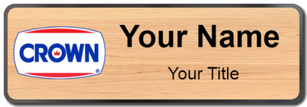 Custom name badges for Crown Central Petroleum