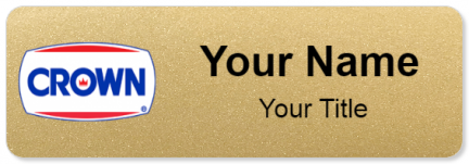 Custom name badges for Crown Central Petroleum