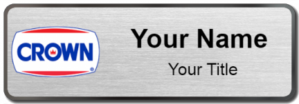 Custom name badges for Crown Central Petroleum