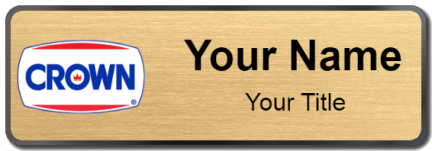 Custom name badges for Crown Central Petroleum