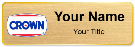 Custom name badges for Crown Central Petroleum