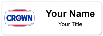 Custom name badges for Crown Central Petroleum