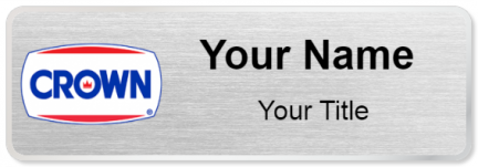 Custom name badges for Crown Central Petroleum