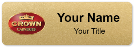 Custom name badges for Crown Carveries