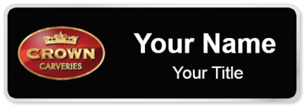 Custom name badges for Crown Carveries