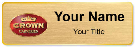 Custom name badges for Crown Carveries