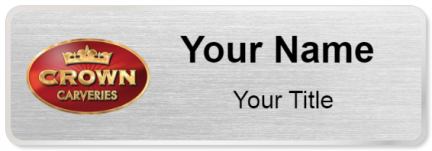 Custom name badges for Crown Carveries