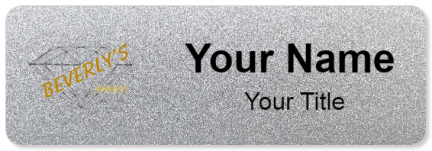 Custom name badges for Beverlys Jewelers