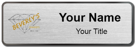 Custom name badges for Beverlys Jewelers