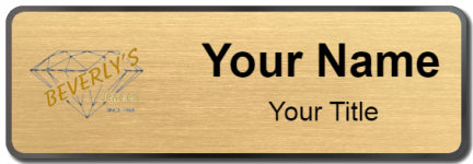 Custom name badges for Beverlys Jewelers
