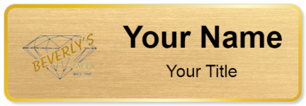 Custom name badges for Beverlys Jewelers