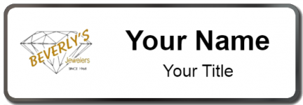 Custom name badges for Beverlys Jewelers