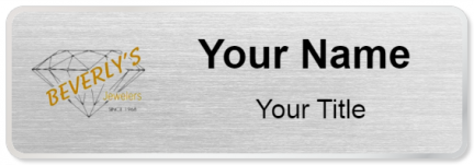 Custom name badges for Beverlys Jewelers