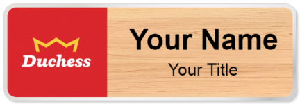 Custom name badges for Duchess Convenience Stores