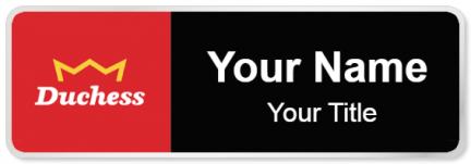 Custom name badges for Duchess Convenience Stores