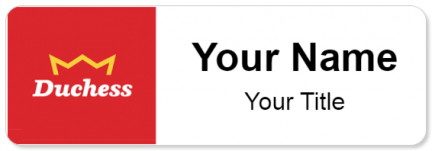 Custom name badges for Duchess Convenience Stores