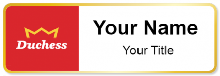 Custom name badges for Duchess Convenience Stores