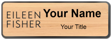 Custom name badges for Eileen Fischer