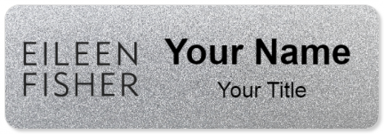 Custom name badges for Eileen Fischer