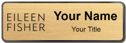 Custom name badges for Eileen Fischer