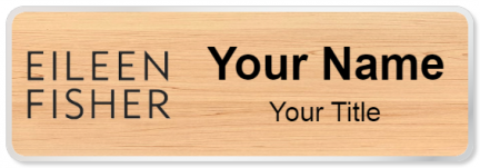 Custom name badges for Eileen Fischer