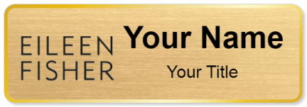 Custom name badges for Eileen Fischer