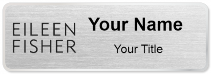 Custom name badges for Eileen Fischer