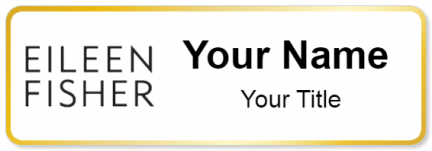 Custom name badges for Eileen Fischer