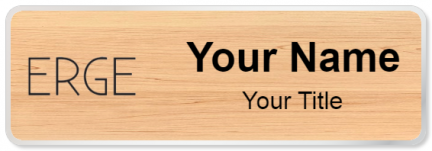 Custom name badges for ERGE